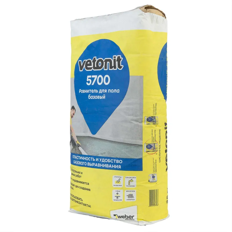 Стяжка пола Vetonit 5700 М-200 25кг — купить в Тюмени
