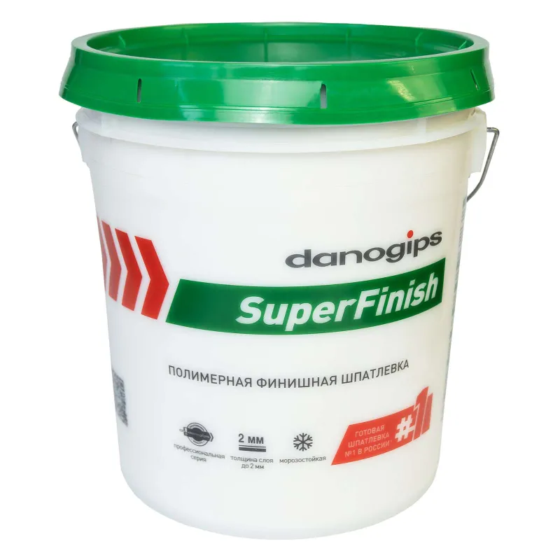 Шпаклевка Danogips SuperFinish, финишная готовая 28 кг — купить в Тюмени