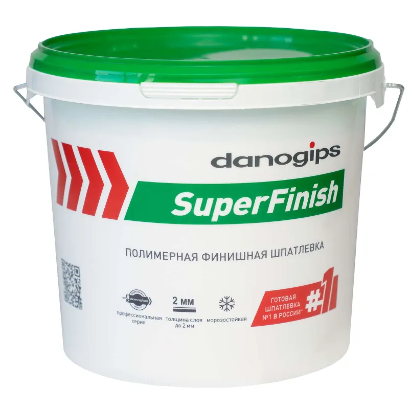 Шпаклевка Danogips SuperFinish, финишная готовая 5 кг — купить в Тюмени