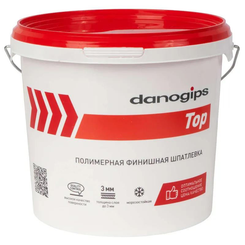 Шпаклевка Danogips Top, финишная готовая полимерная 5 кг — купить в Тюмени