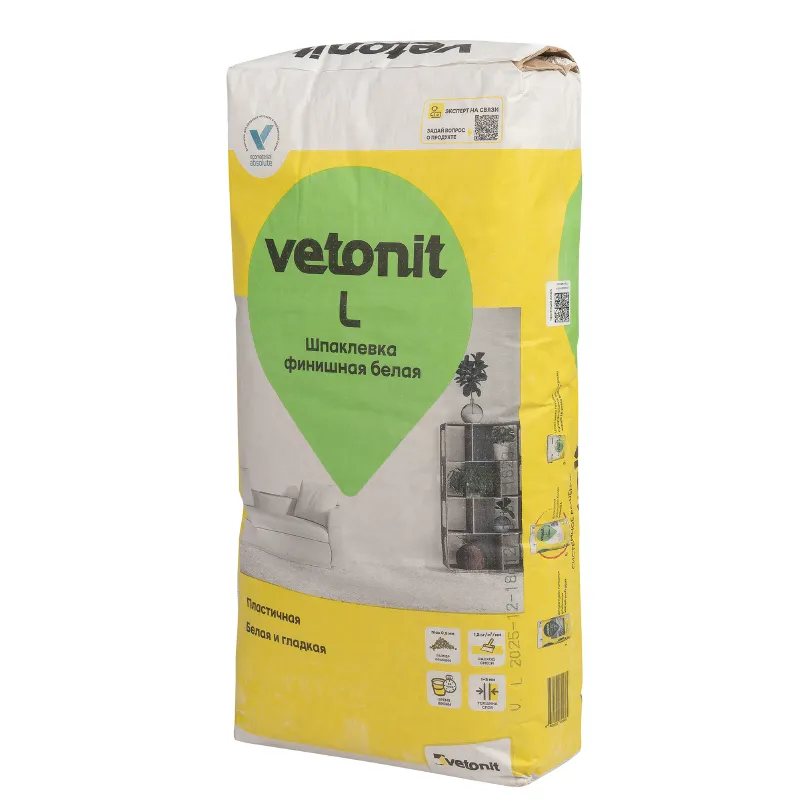 Шпаклевка Vetonit L полимерная финишная20 кг — купить в Тюмени