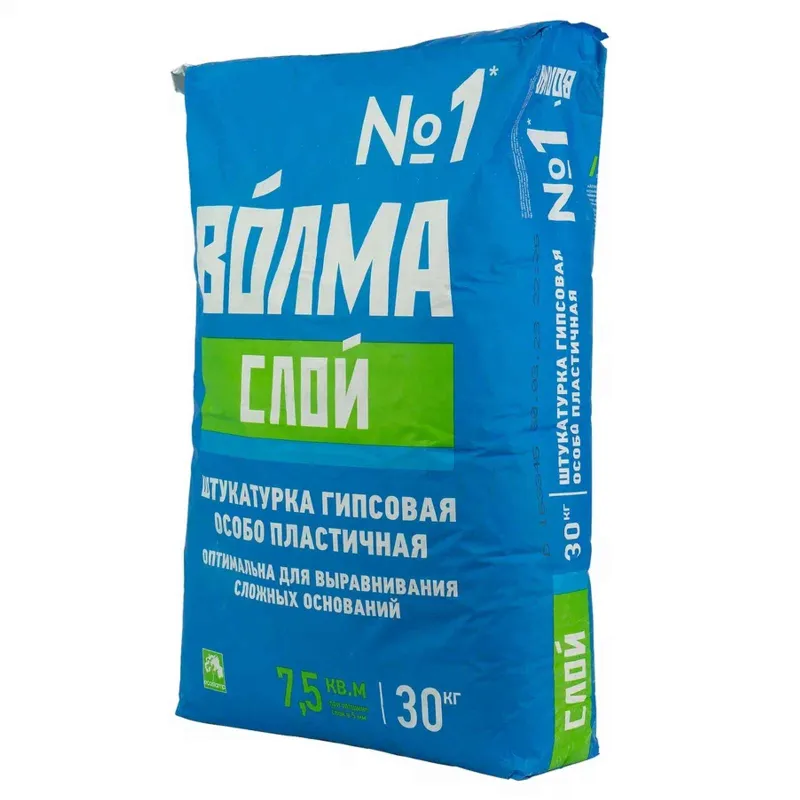 Штукатурка Волма Слой гипсовая  30 кг — купить в Тюмени